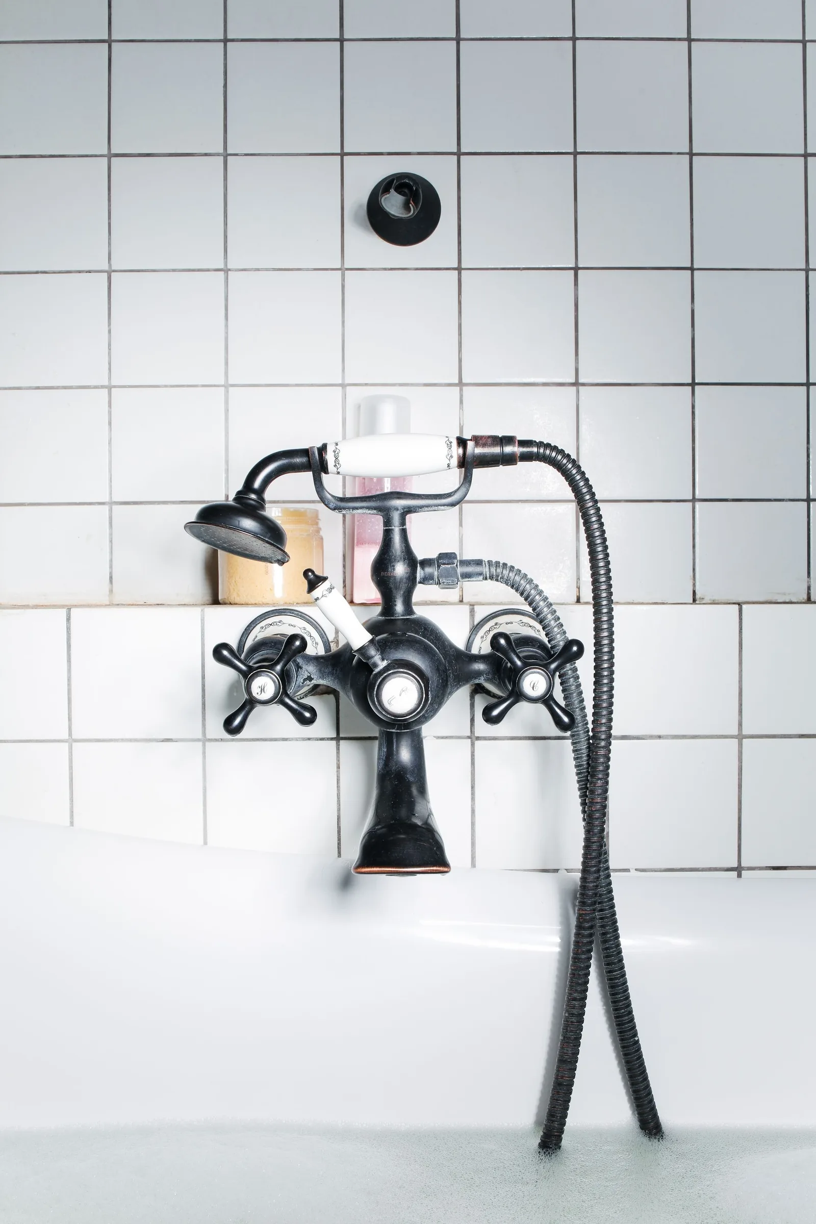 Old style brass bath tap